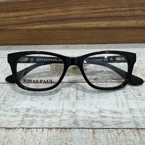 Jonas Paul Miles Maddie Kids Black Rectangular Eyeglass FRAMES 43-15-125 (NWT)